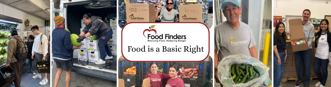 Food Finders is a nonprofit 501c3 food rescue organization with a mission to rescue food, reduce hunger, and improve nutritio