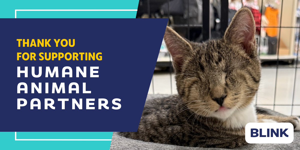 Thank you for supporting humane animal partners.