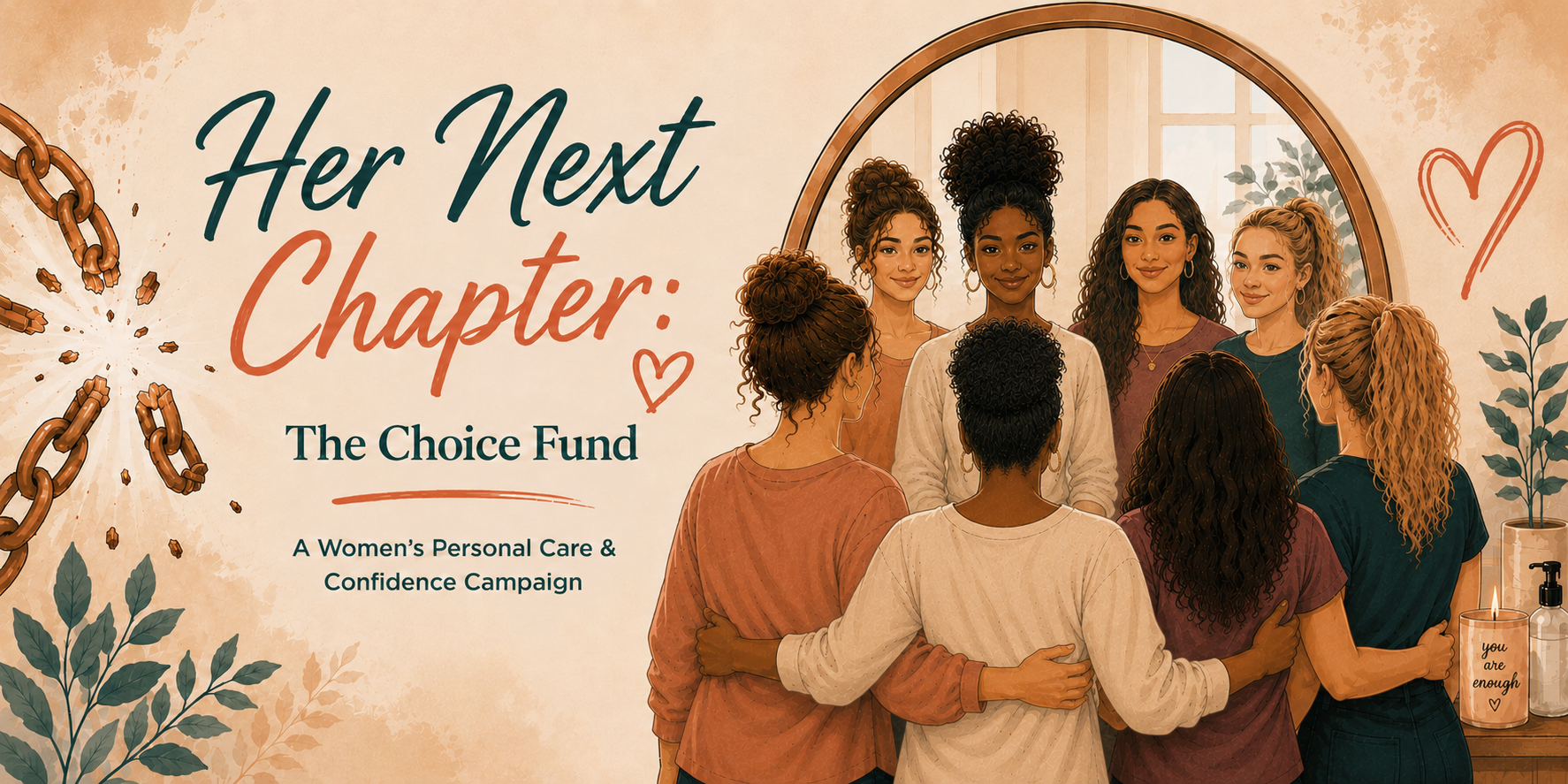 Becoming Her: women embracing new beginnings, confidence, and freedom.