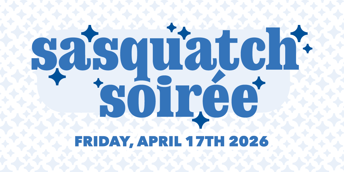 Sasquatch Soiree logo, Friday April 17th, 2026