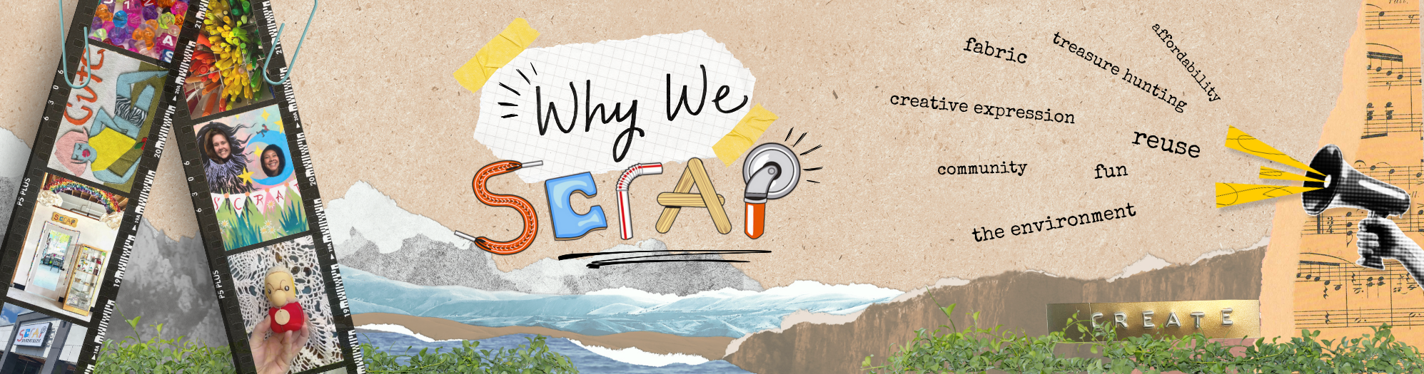 The image is a collage with a title that reads "Why We SCRAP"
